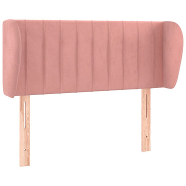 vidaXL Kopfteil mit Ohren Rosa 103x23x78/88 cm Samt