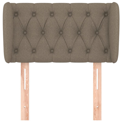 vidaXL Kopfteil mit Ohren Taupe 83x23x78/88 cm Stoff