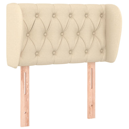 vidaXL Kopfteil mit Ohren Creme 83x23x78/88 cm Stoff