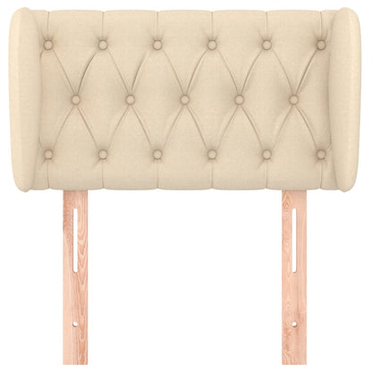 vidaXL Kopfteil mit Ohren Creme 83x23x78/88 cm Stoff
