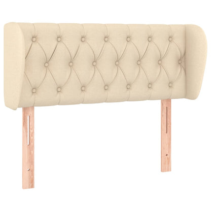 vidaXL Kopfteil mit Ohren Creme 93x23x78/88 cm Stoff