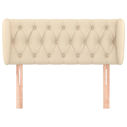 vidaXL Kopfteil mit Ohren Creme 93x23x78/88 cm Stoff