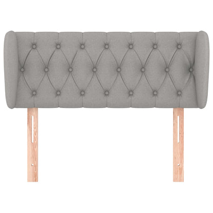 vidaXL Kopfteil mit Ohren Hellgrau 103x23x78/88 cm Stoff
