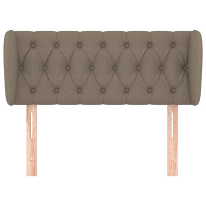 vidaXL Kopfteil mit Ohren Taupe 103x23x78/88 cm Stoff