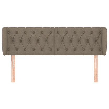 vidaXL Kopfteil mit Ohren Taupe 147x23x78/88 cm Stoff