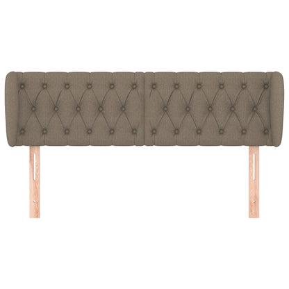 vidaXL Kopfteil mit Ohren Taupe 163x23x78/88 cm Stoff
