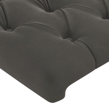vidaXL Kopfteil mit Ohren Dunkelgrau 83x23x78/88 cm Samt
