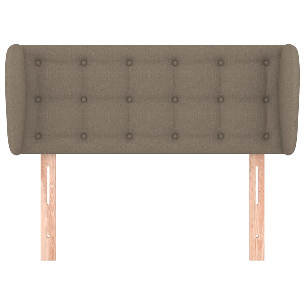 vidaXL Kopfteil mit Ohren Taupe 83x23x78/88 cm Stoff