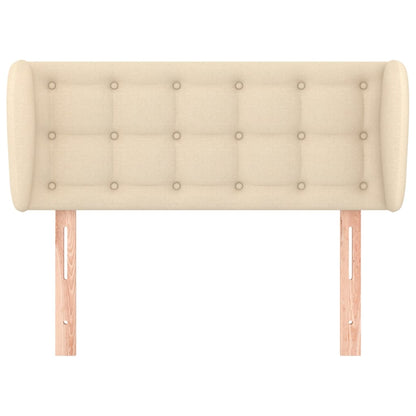 vidaXL Kopfteil mit Ohren Creme 83x23x78/88 cm Stoff