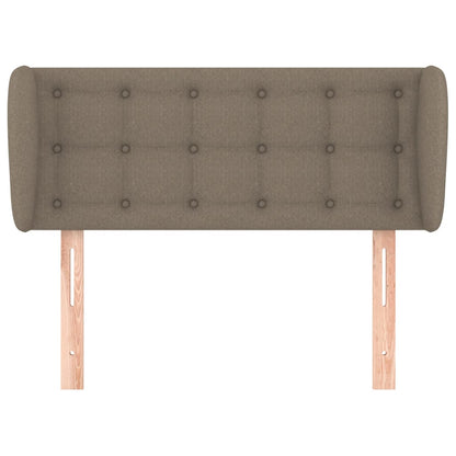 vidaXL Kopfteil mit Ohren Taupe 93x23x78/88 cm Stoff