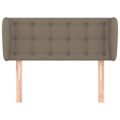 vidaXL Kopfteil mit Ohren Taupe 103x23x78/88 cm Stoff