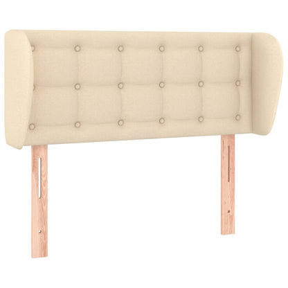 vidaXL Kopfteil mit Ohren Creme 103x23x78/88 cm Stoff