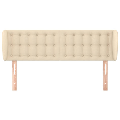 vidaXL Kopfteil mit Ohren Creme 147x23x78/88 cm Stoff