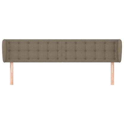vidaXL Kopfteil mit Ohren Taupe 163x23x78/88 cm Stoff
