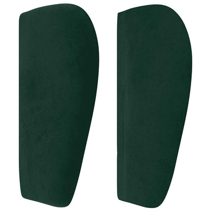 vidaXL Kopfteil mit Ohren Dunkelgrün 103x23x78/88 cm Samt