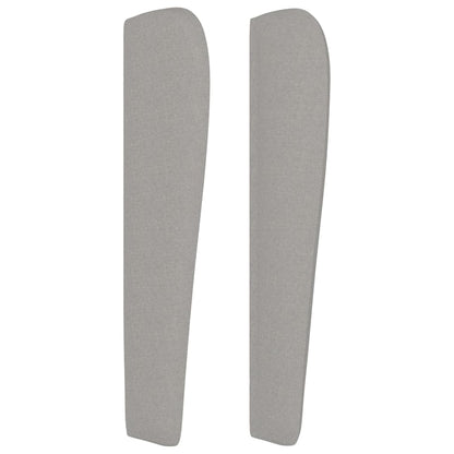 vidaXL Kopfteil mit Ohren Hellgrau 83x23x118/128 cm Stoff