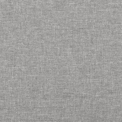 vidaXL Kopfteil mit Ohren Hellgrau 83x23x118/128 cm Stoff