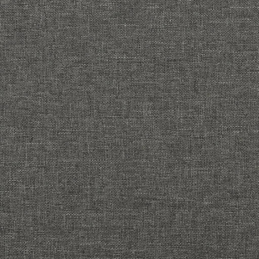 vidaXL Kopfteil mit Ohren Dunkelgrau 83x23x118/128 cm Stoff
