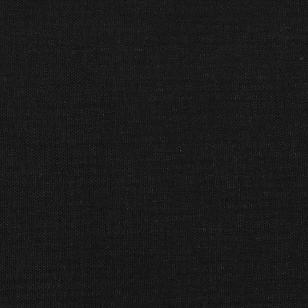 vidaXL Kopfteil mit Ohren Schwarz 83x23x118/128 cm Stoff