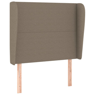 vidaXL Kopfteil mit Ohren Taupe 83x23x118/128 cm Stoff