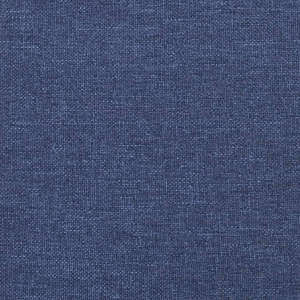 vidaXL Kopfteil mit Ohren Blau 83x23x118/128 cm Stoff