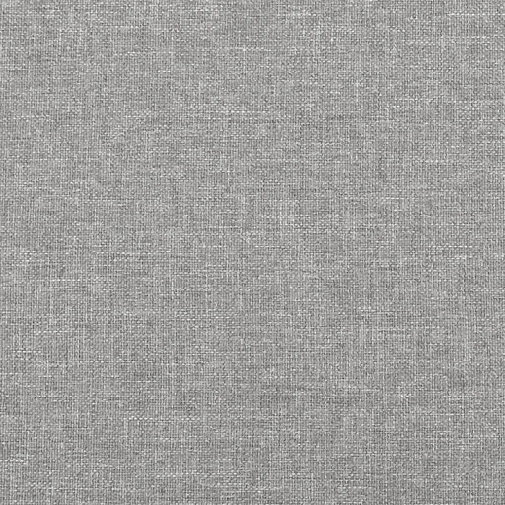 vidaXL Kopfteil mit Ohren Hellgrau 93x23x118/128 cm Stoff