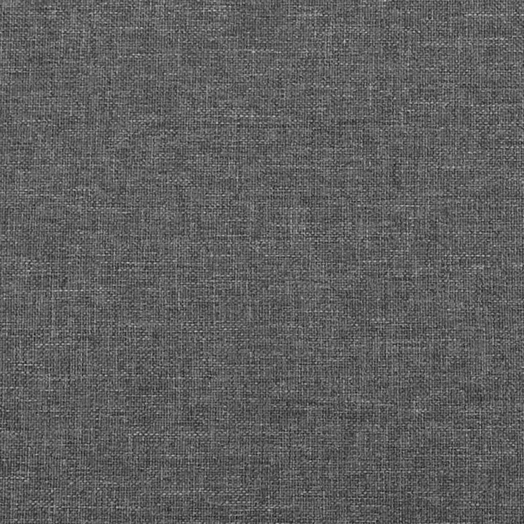 vidaXL Kopfteil mit Ohren Dunkelgrau 93x23x118/128 cm Stoff