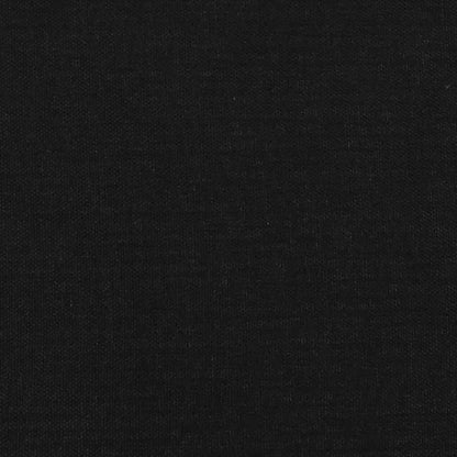 vidaXL Kopfteil mit Ohren Schwarz 93x23x118/128 cm Stoff