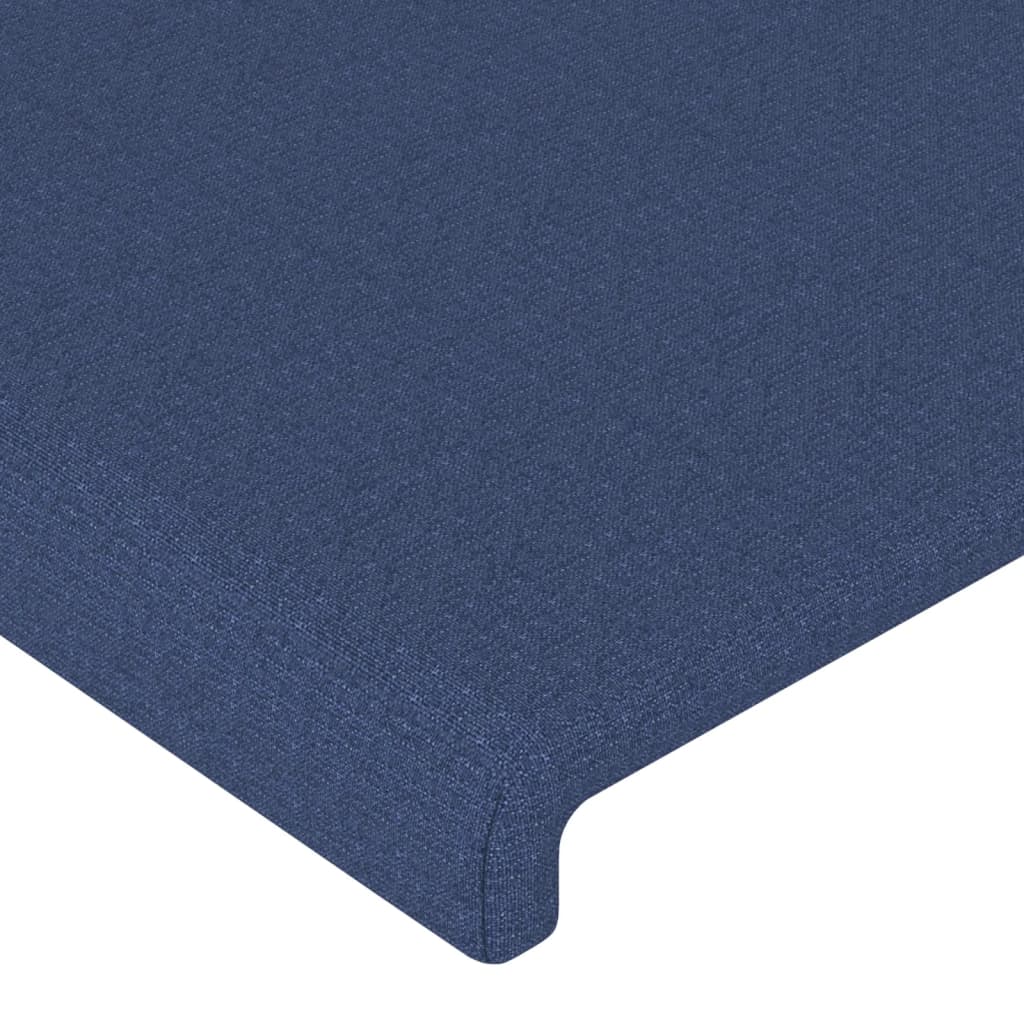 vidaXL Kopfteil mit Ohren Blau 93x23x118/128 cm Stoff
