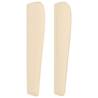 vidaXL Kopfteil mit Ohren Creme 147x23x118/128 cm Stoff