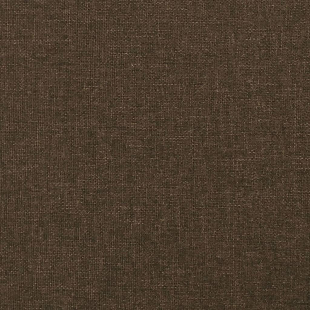 vidaXL Kopfteil mit Ohren Dunkelbraun 203x23x118/128 cm Stoff