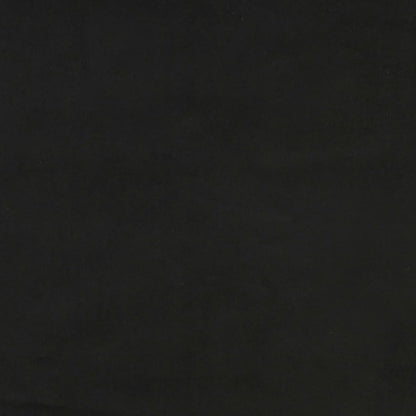 vidaXL Kopfteil mit Ohren Schwarz 163x23x118/128 cm Samt