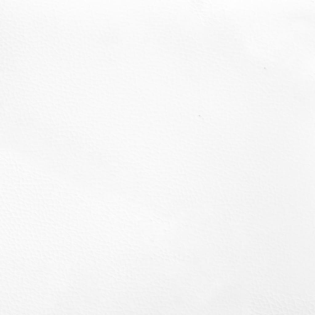 vidaXL Kopfteil mit Ohren Weiß 83x23x118/128 cm Kunstleder