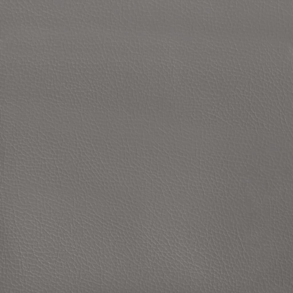 vidaXL Kopfteil mit Ohren Grau 83x23x118/128 cm Kunstleder