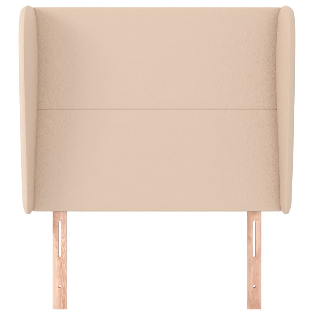 vidaXL Kopfteil mit Ohren Cappuccino-Braun 83x23x118/128 cm Kunstleder