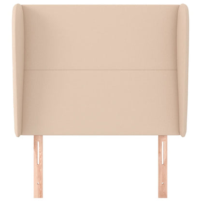 vidaXL Kopfteil mit Ohren Cappuccino-Braun 83x23x118/128 cm Kunstleder