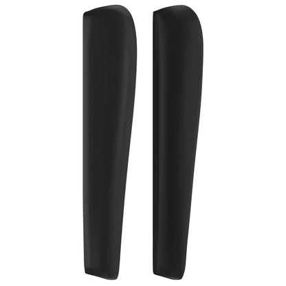 vidaXL Kopfteil mit Ohren Schwarz 93x23x118/128 cm Kunstleder