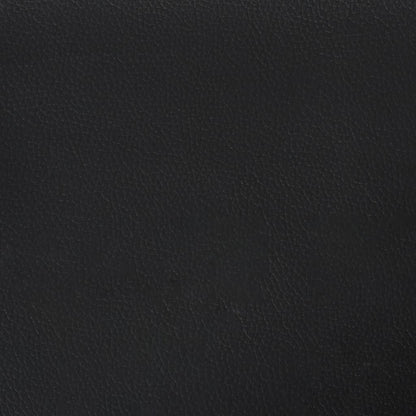 vidaXL Kopfteil mit Ohren Schwarz 93x23x118/128 cm Kunstleder