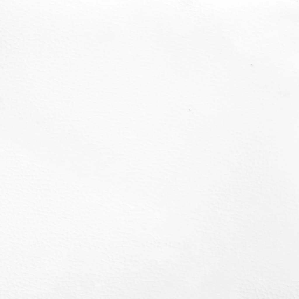 vidaXL Kopfteil mit Ohren Weiß 93x23x118/128 cm Kunstleder