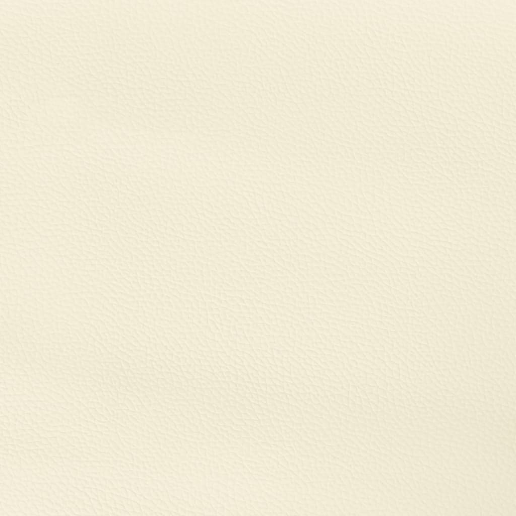 vidaXL Kopfteil mit Ohren Creme 93x23x118/128 cm Kunstleder