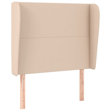 vidaXL Kopfteil mit Ohren Cappuccino-Braun 93x23x118/128 cm Kunstleder