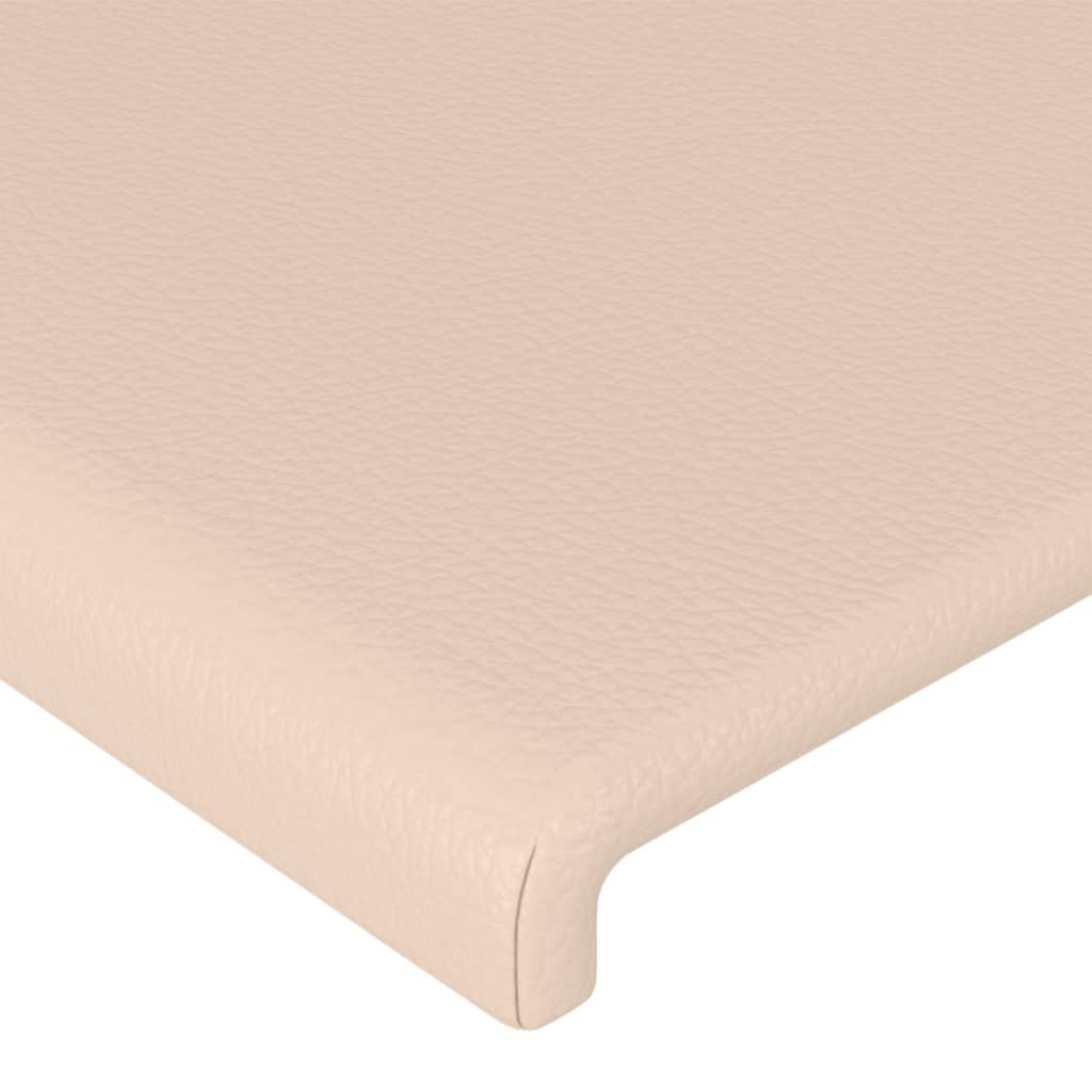 vidaXL Kopfteil mit Ohren Cappuccino-Braun 93x23x118/128 cm Kunstleder
