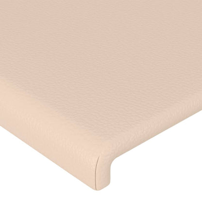 vidaXL Kopfteil mit Ohren Cappuccino-Braun 93x23x118/128 cm Kunstleder