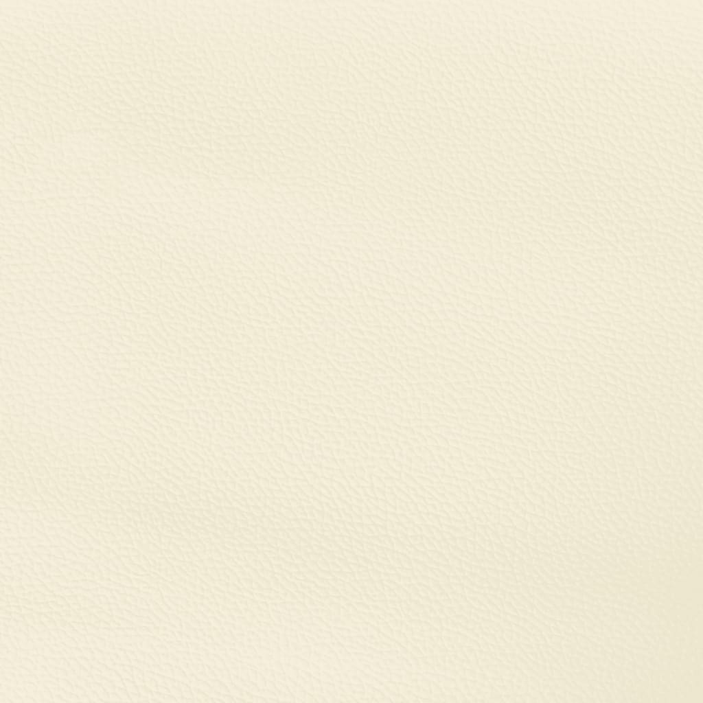 vidaXL Kopfteil mit Ohren Creme 103x23x118/128 cm Kunstleder
