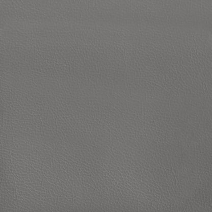 vidaXL Kopfteil mit Ohren Grau 147x23x118/128 cm Kunstleder