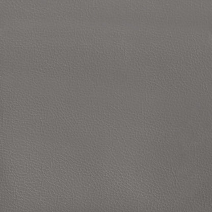 vidaXL Kopfteil mit Ohren Grau 183x23x118/128 cm Kunstleder