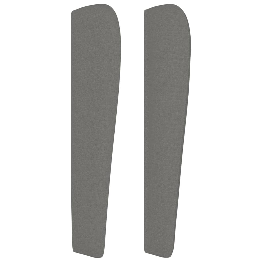 vidaXL Kopfteil mit Ohren Dunkelgrau 83x23x118/128 cm Stoff