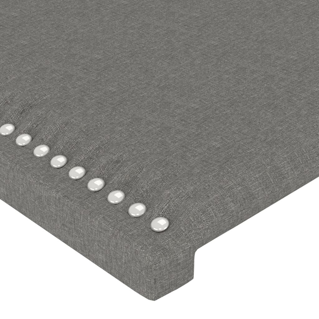vidaXL Kopfteil mit Ohren Dunkelgrau 103x23x118/128 cm Stoff