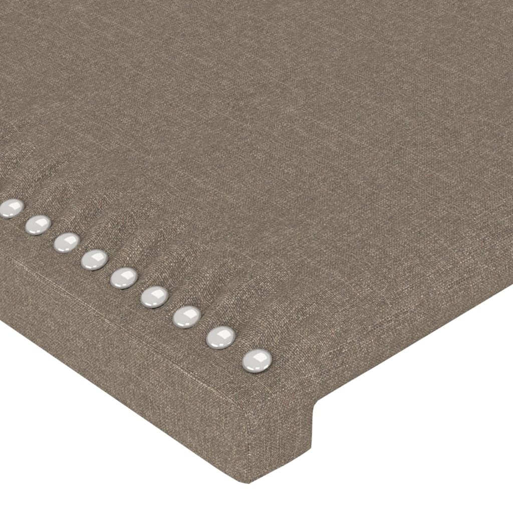 vidaXL Kopfteil mit Ohren Taupe 103x23x118/128 cm Stoff