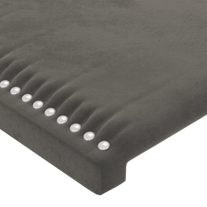 vidaXL Kopfteil mit Ohren Dunkelgrau 83x23x118/128 cm Samt